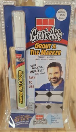 Lot of (2) Grout Aide Grout and tile marker, white