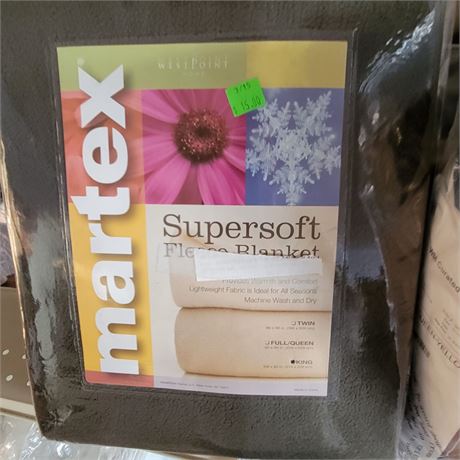 Martex Super Soft Fleece Blanket, KING