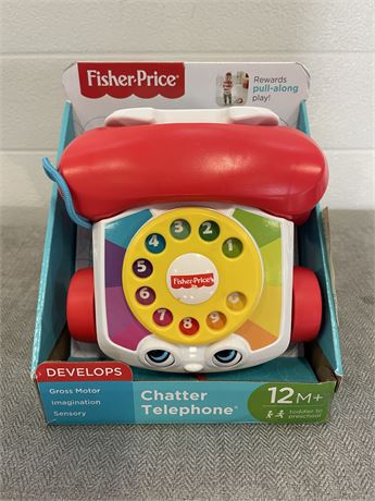 Fisher-Price Chatter Telephone, Baby and Toddler Pull Toy