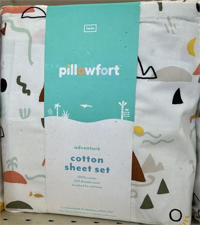 Pillowfort Adventure Sheet Set, Twin