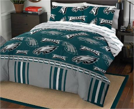 Philadelphia Eagle 5 piece Full Comforter set