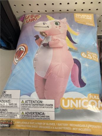 Puff me Up Full Body Inflatable Unicorn Costume, Age 7-10