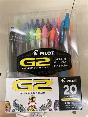 G2 Premium Gel Filled Pens, 20 pack