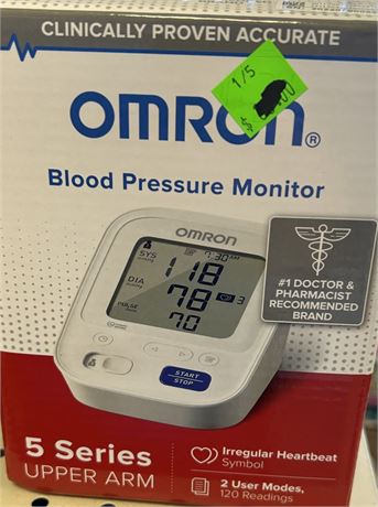 Omron 5 series upper arm blood pressure monitor