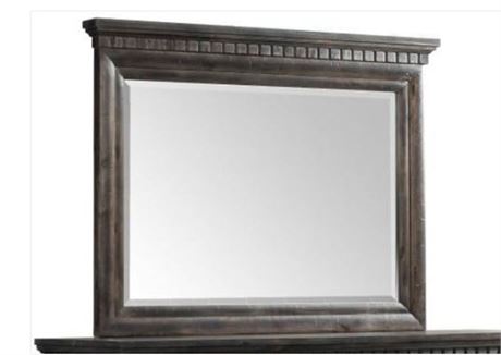 Elements Morrison Mirror in Smokey Gray Oak Lacquer, 38"x51"