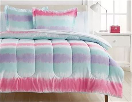 Dream Factory Tie Dye Rainbow Bed in a bag, Twin