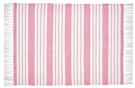 My Texase House Pink Stripe, 36"x50" Acccent Rug