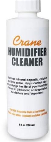 Crane Humidifier   Descaler And Cleaner, 8 Oz Bottle