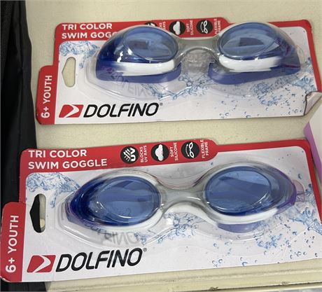 Lot of (2) Dolfino Underwater Goggles
