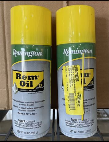 (2) Remington Rem Oil 10oz