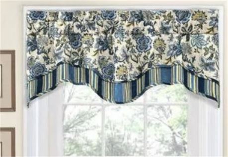 Traditions by Waverly Navarra Floral Window Curtain Valance, 52x16