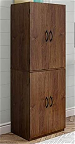 Mainstays 4-door storage cabinet,  21.3wX15.6 dX60.0 h