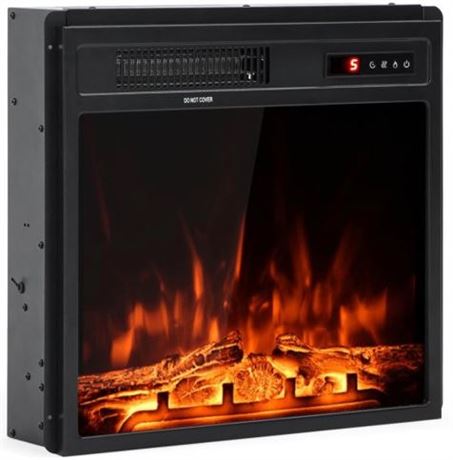 WAMPAT Electric Fireplace Insert 18'' Freestanding Heater