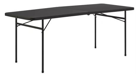 Mainstays 6 ft Folding Table, Black