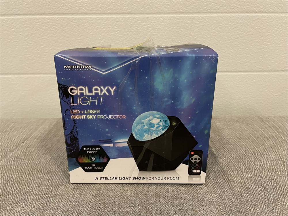 OSSAUCTIONS - Merkury Innovations Galaxy Light Projector w/LED Laser ...