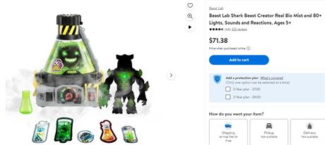 Beast Lab Shark Beast Creator Real Bio Mist and 80+ Lights, Sounds and Reactions