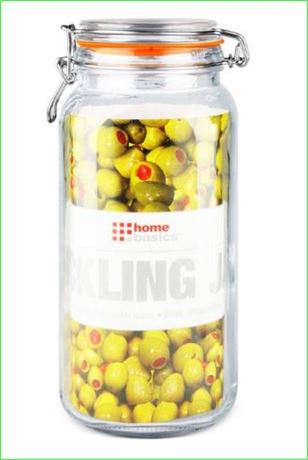 Home Basics Glass Pickling Jar with Lid