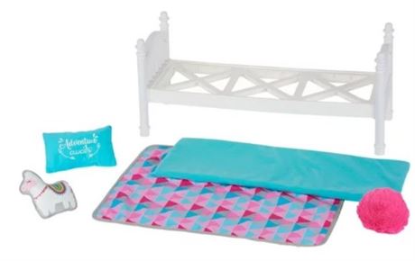 My Life As 6-Piece Stackable Bed Play Set for 18 Inch Dolls, White