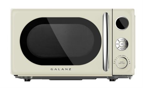 Galanz .7 cu ft. Retro Microwave Oven, Cream Soda