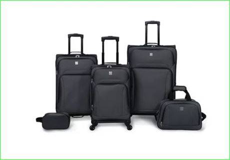 Protege 5 Piece 2-Wheel Luggage Set, Check and Carry On Size