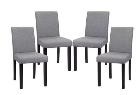 Vineego Set of 4 Fabric Dining Chairs Mid Century Living Room Chairs Armless Sid