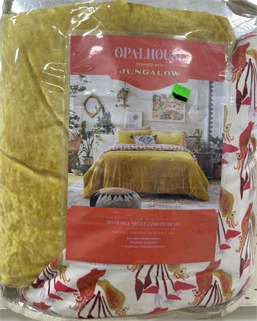 Opal House Jungalow Reversible Comforter Set, FULL/Queen