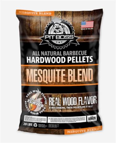 Pit Boss All Natural BBQ Hardwood Blend, Mesquite Blend, 20 lb bag