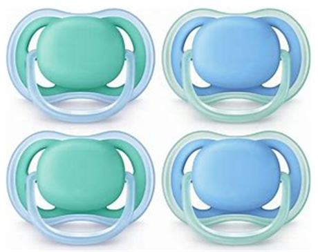 Case of 4 Philips Avent Ultra Air 6-18 month Pacifiers