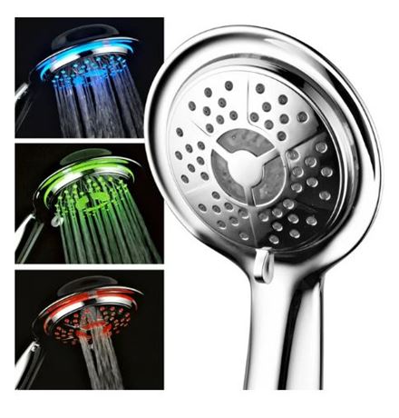 Power Spa Air Turbo LED Hand Shower With Pressure Boost Technology