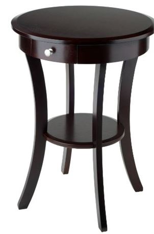 Lot of (TWO) Winsome Sasha Accent Tables, Cappuccino