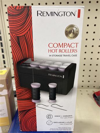 Remington Compact Hot Rollers in Storage Travel Case