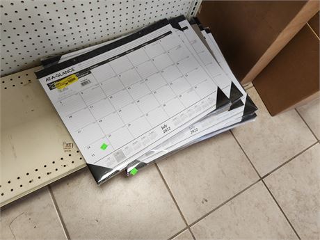 Lot of (SIX) desk Calendars, July 2022 - May 2023
