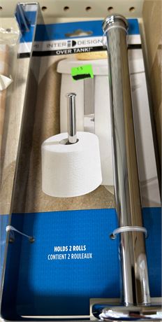Inter Design over tank toilet paper roll holder