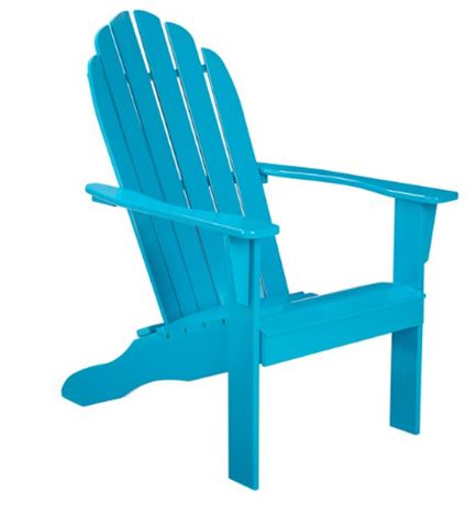 Mainstays Wooden Adirondack Chair, Turquoise