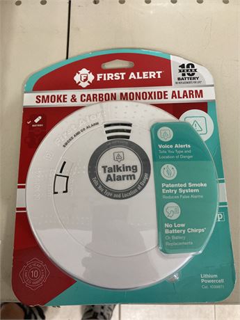 First Alert Smoke and Carbon Monoxide Alarm, Battery