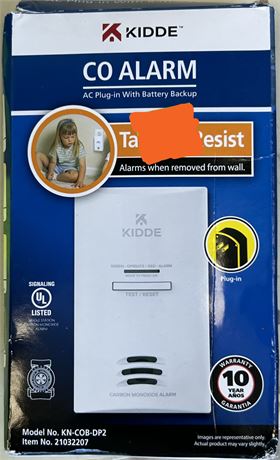 Kidde AC Plug-In Carbon Monoxide Detector with Battery Backup