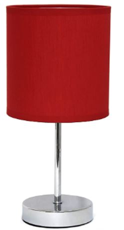 Small Bsic table lamp, 8 in, red