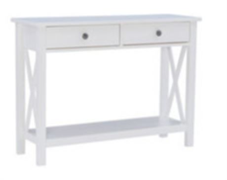 Linon Home Console Table- white