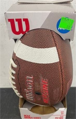 Wilson NCAA Red Zone Composite Football, Size Pee Wee Ages 6-9