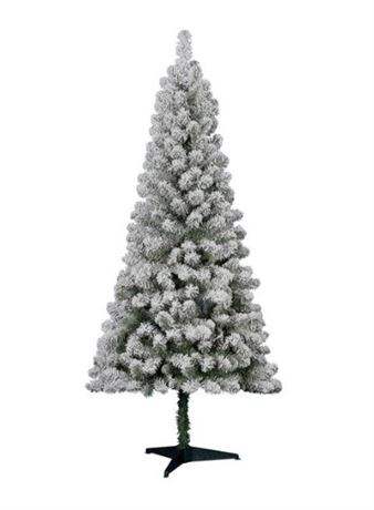 Holiday Time 6 foot Flocked Pine Christmas Tree