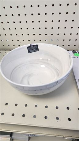 Thyme & Table Marble Large Gray Bowl
