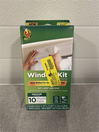Duck Br& Rolled Clear Shrink Window Kit, 62 x 420, 10 Pack