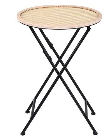 BHG Blonde Caning Plant Stand