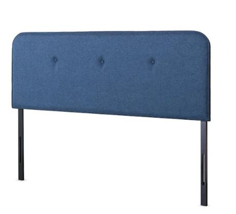Zinus Upholstered Button Detailed Cuved Headboard, Full