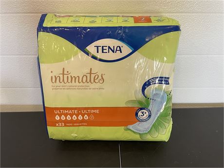 Tena Ultimate Incontinence Pad - 33 Ct