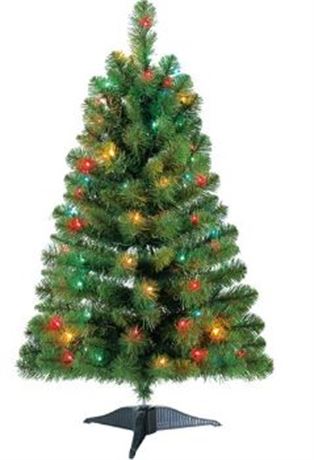 Holiday Time 3 foot winston multi light christmas tree