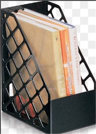 Officemate Recycled Magazine File, Black, 5 Pack