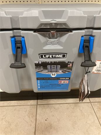 Lifetime 55 quart High Performance Cooler, 7 day cold and Air tight