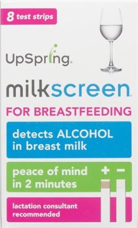 8-pack UpSpring Milkscreen; detects Alcohol in breast milk