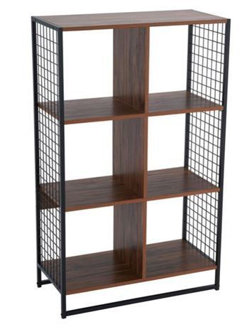 Household Essentials 6 cube wall unit with Mesh Side Panels